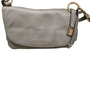 Marc Jacob’s Boho Grind Bag in Pebble gray leather .